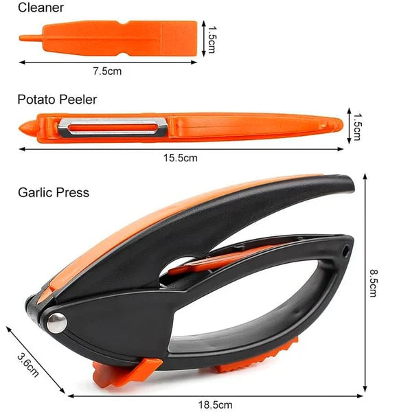 Garlic Press – Multifunctional Easy-Squeeze Tool | ToolMate Pro