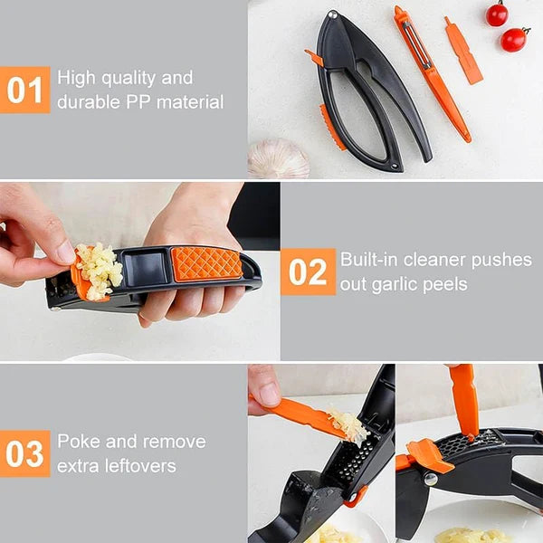 Garlic Press – Multifunctional Easy-Squeeze Tool | ToolMate Pro