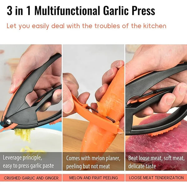 Garlic Press – Multifunctional Easy-Squeeze Tool | ToolMate Pro