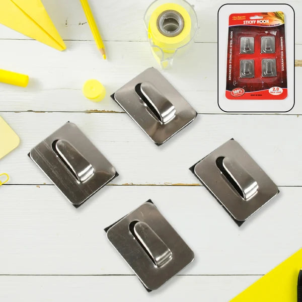 Self-Adhesive Wall Hooks – Heavy Duty Steel