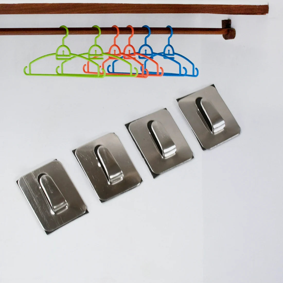 Self-Adhesive Wall Hooks – Heavy Duty Steel