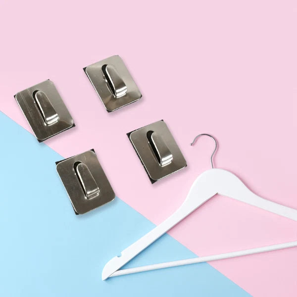 Self-Adhesive Wall Hooks – Heavy Duty Steel