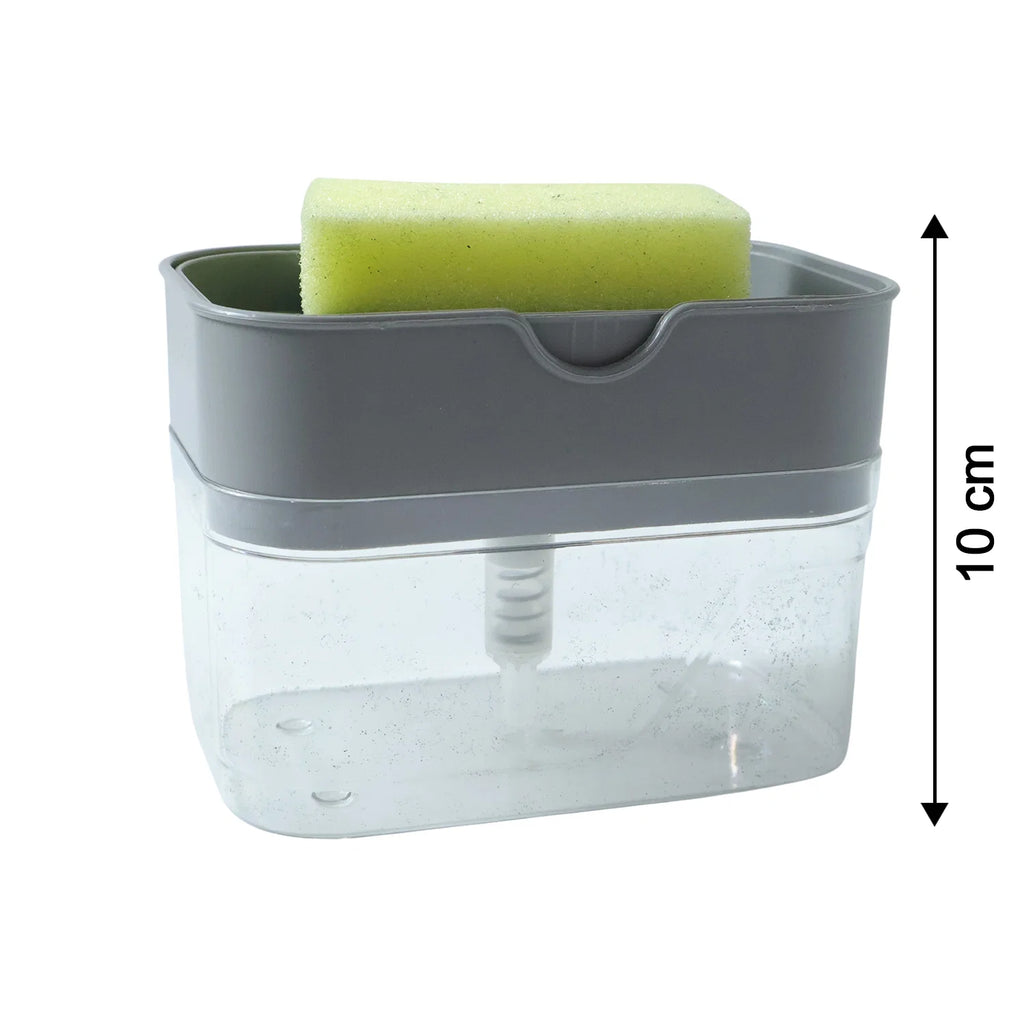 Kitchen Soap Dispenser with Sponge Holder – Organised Dishwashing