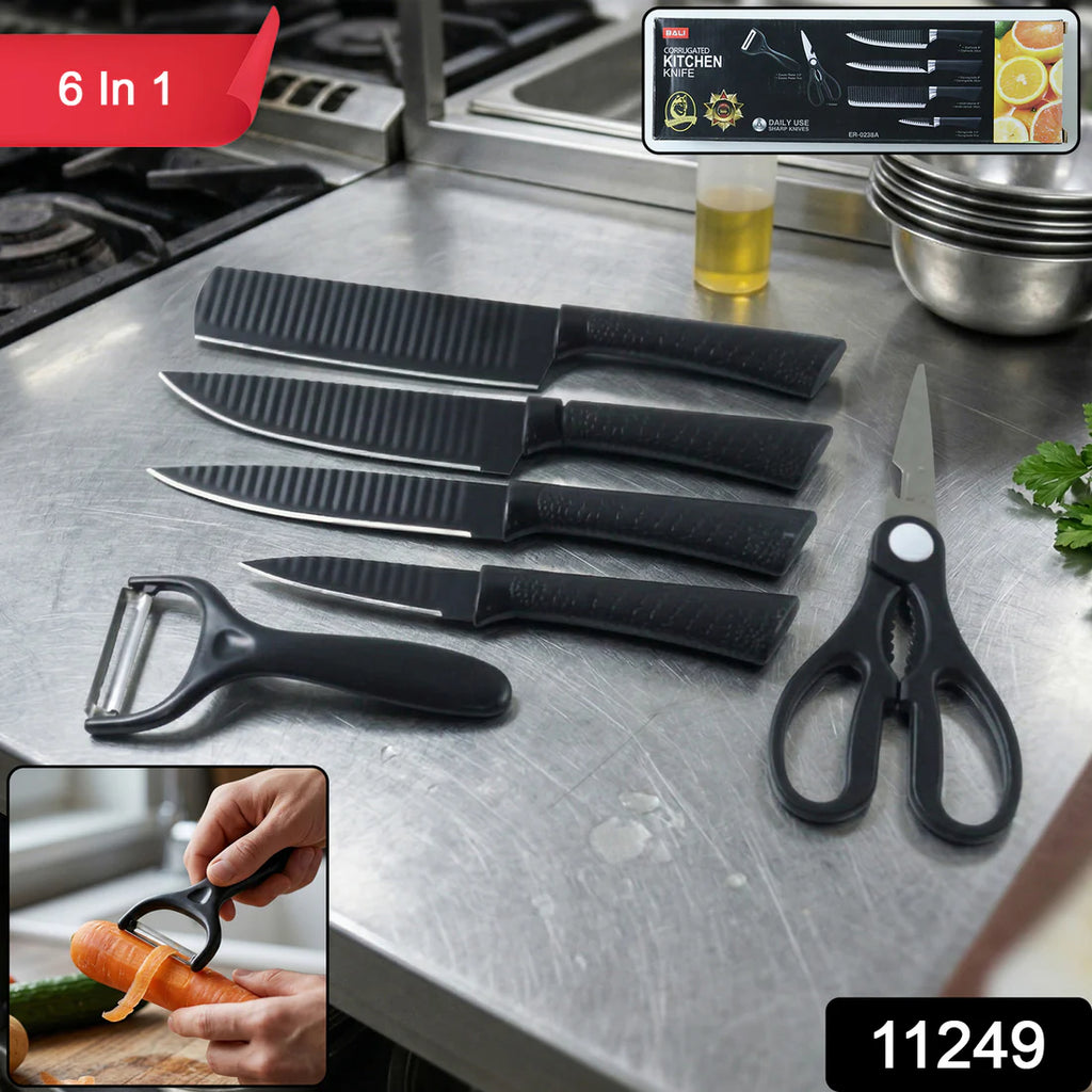 Kitchen Knife Set – Complete 6-in-1 Multipurpose Tool for Home & Kitchen