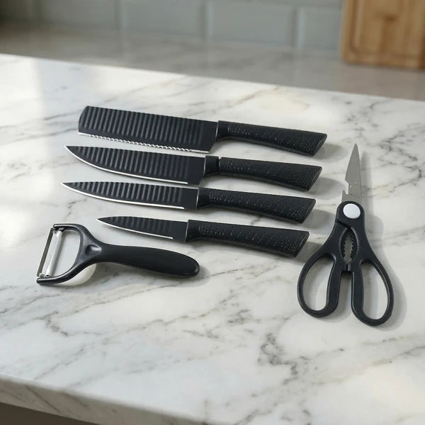Kitchen Knife Set – Complete 6-in-1 Multipurpose Tool for Home & Kitchen