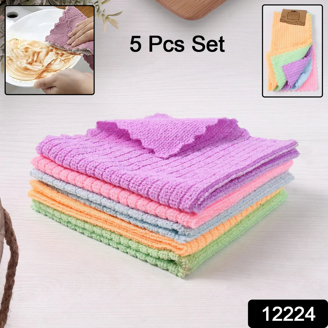 Microfiber Cleaning Cloth Pack of 5